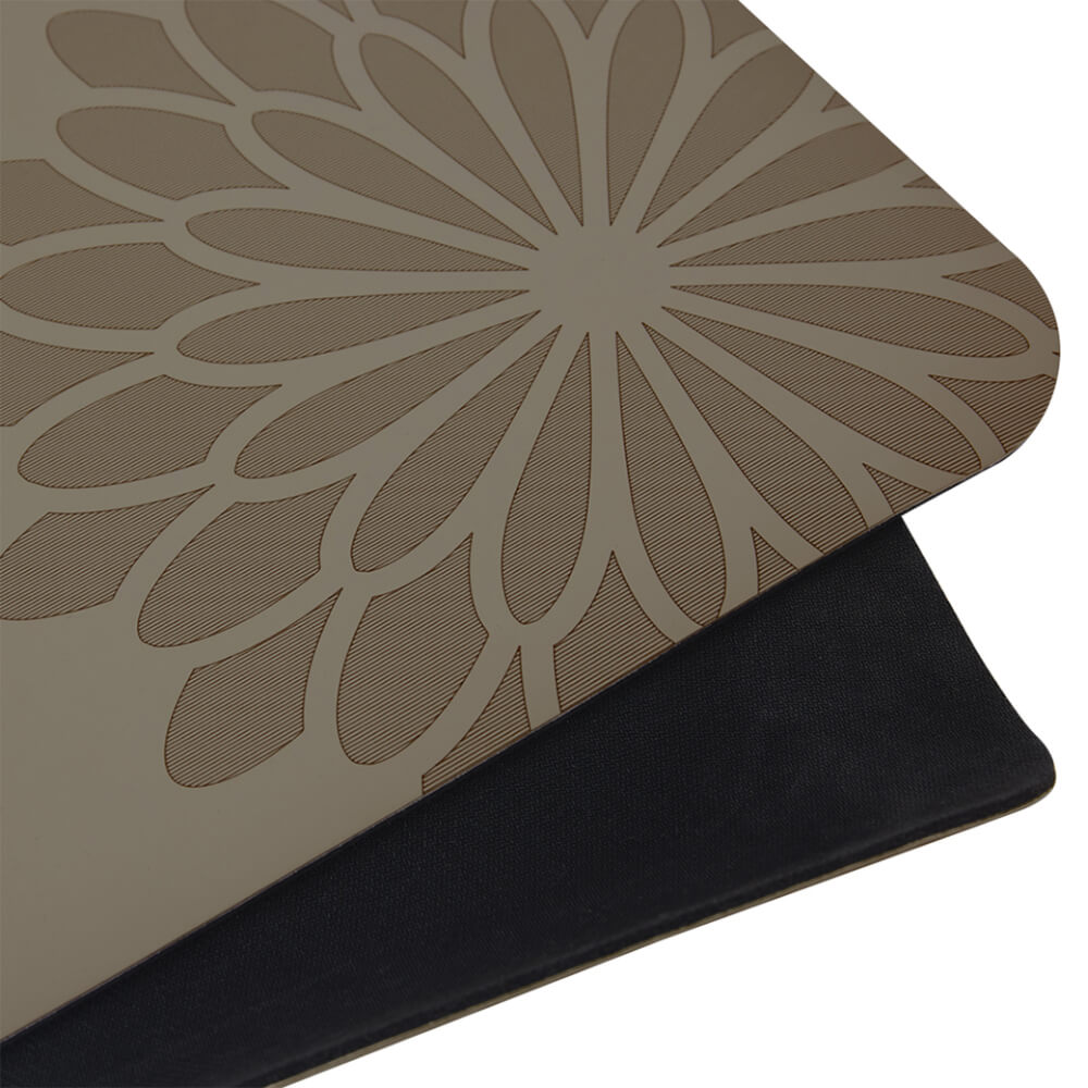 เสื่อโยคะ EASYOGA รุ่น BREATHIN' SPACE PRO MAT สีน้ำตาลอ่อน_4